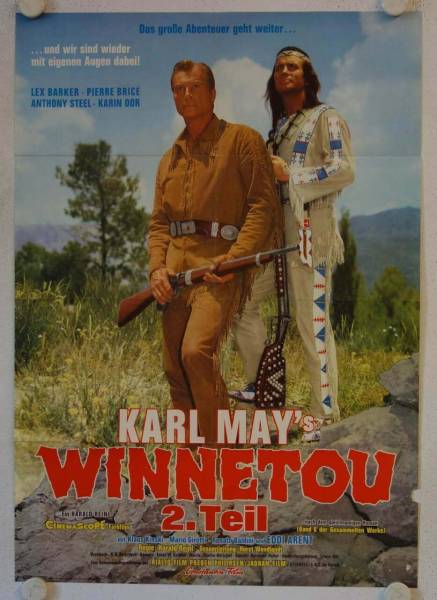 Karl May Winnetou 2. Teil originales deutsches Filmplakat